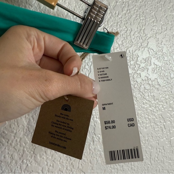 Toast Swim Teal Bikini Bottom Size M BNWT - Picture 3 of 5